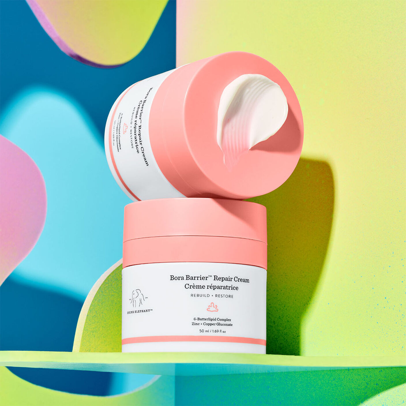 Drunk Elephant Bora Barrier Repair Cream - 50 ml/1.69 fl oz - Ultra-Rich Moisturizer - Clean Clinical Skincare - Cruelty-Free - Dermatologist-Tested - Free of Essential Oils, Silicones, and Fragrance