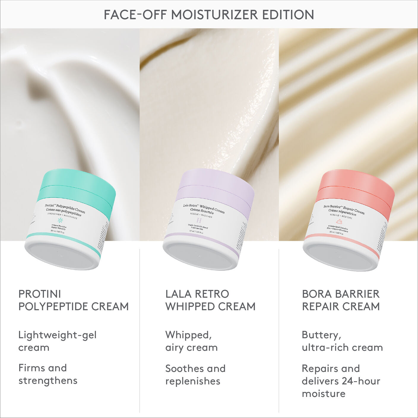Drunk Elephant Protini Polypeptide Cream - Firming Moisturizer - Clean Clinical Skincare - Cruelty-Free - Dermatologist-Tested - Free of Essential Oils, Silicones, and Fragrance
